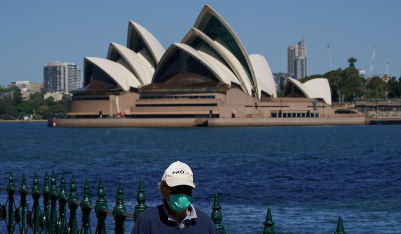 Sydney Opera House during COVID-19 lockdown